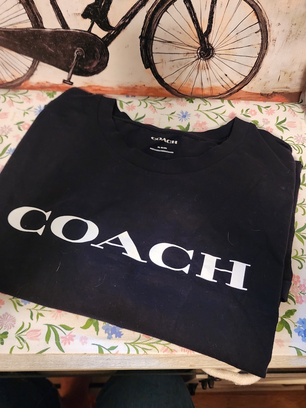 Plus Size COACH Black Logo Tee